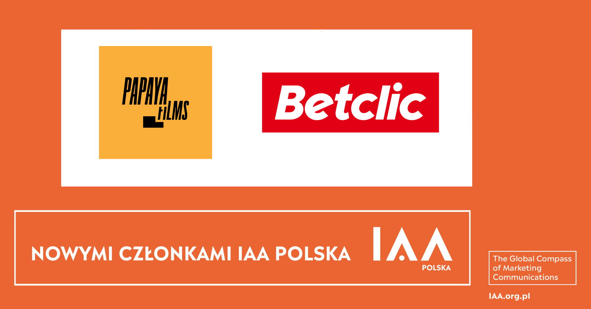 Papaya Films i Betclic nowymi Członkami IAA Polska